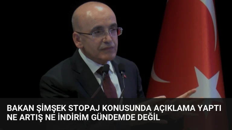 Bakan Şimşek Stopaj Konusunda Açıklama Yaptı Ne Artış Ne İndirim Gündemde Değil