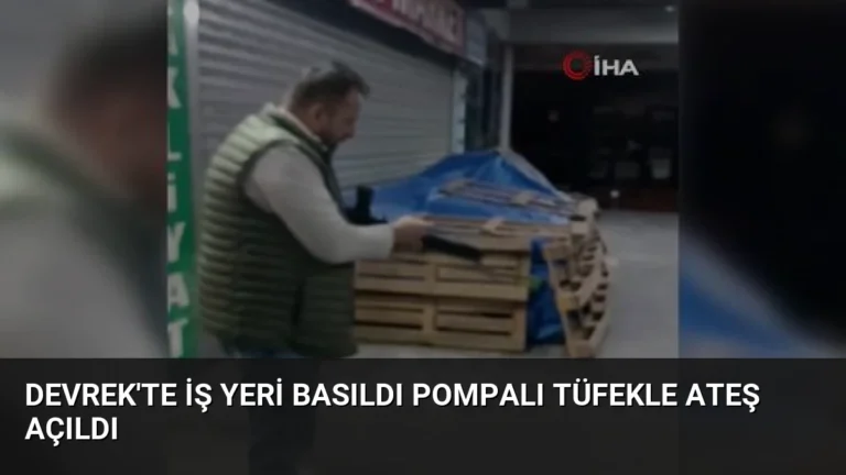 Devrek’te İş Yeri Basıldı Pompalı Tüfekle Ateş Açıldı