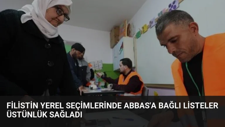Filistin Yerel Seçimlerinde Abbas’a Bağlı Listeler Üstünlük Sağladı