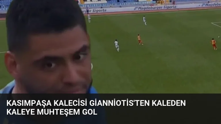 Kasımpaşa Kalecisi Gianniotis’ten Kaleden Kaleye Muhteşem Gol