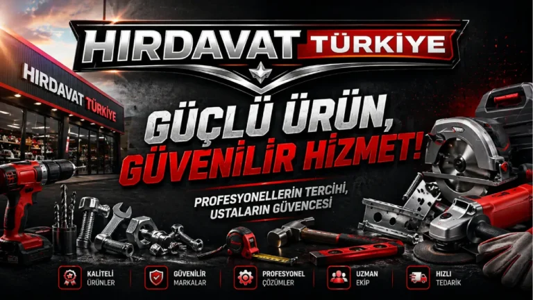 Hırdavat Türkiye ile Geniş Ürün Ağı ve Profesyonel Tedarik Çözümü