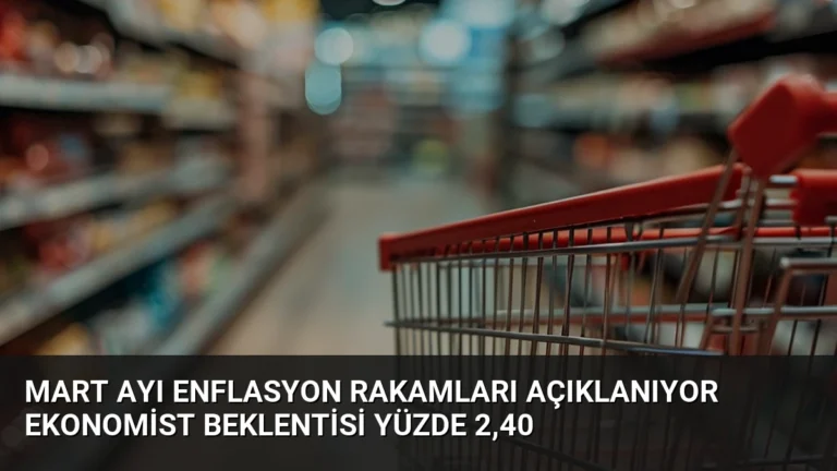 Mart Ayı Enflasyon Rakamları Açıklanıyor Ekonomist Beklentisi Yüzde 2,40