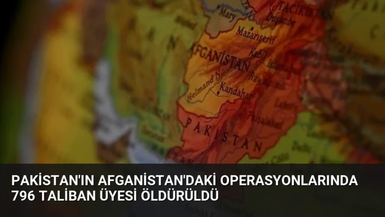 Pakistan’ın Afganistan’daki Operasyonlarında 796 Taliban Üyesi Öldürüldü