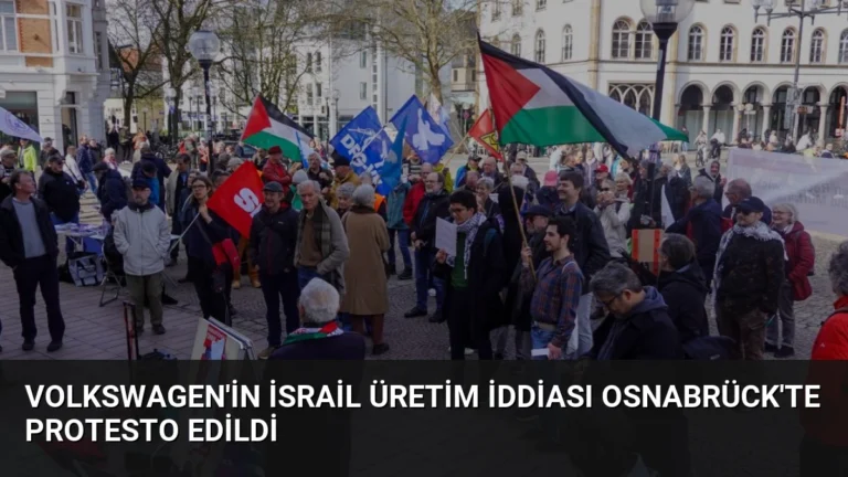 Volkswagen’in İsrail Üretim İddiası Osnabrück’te Protesto Edildi