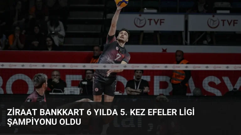 Ziraat Bankkart 6 Yılda 5. Kez Efeler Ligi Şampiyonu Oldu