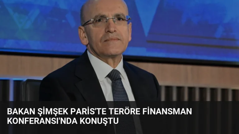 Bakan Şimşek Paris’te Teröre Finansman Konferansı’nda Konuştu