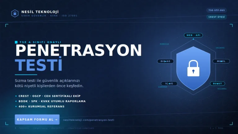 Kurumsal Penetrasyon Testi Hizmeti Satın Alma RFP SLA ve Vendor Yönetimi