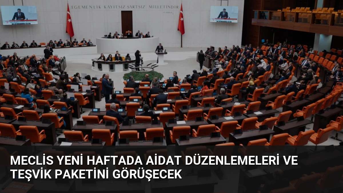 Meclis Yeni Haftada Aidat Düzenlemeleri ve Teşvik Paketini Görüşecek