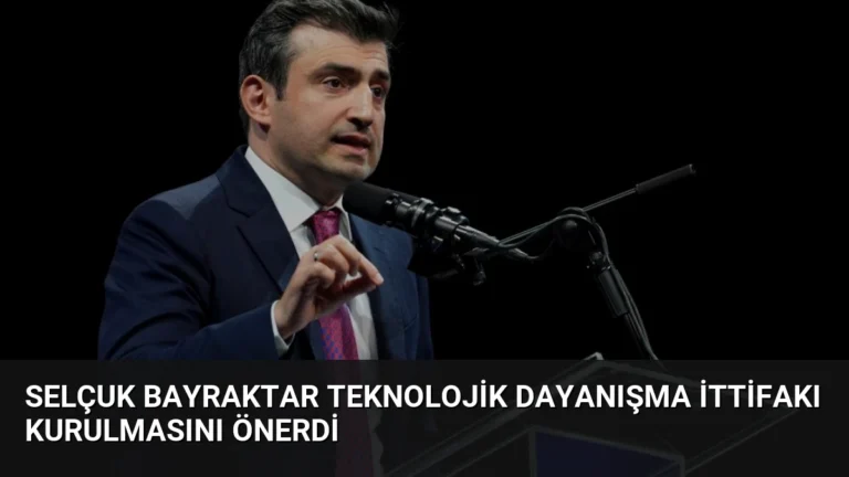 Selçuk Bayraktar Teknolojik Dayanışma İttifakı Kurulmasını Önerdi
