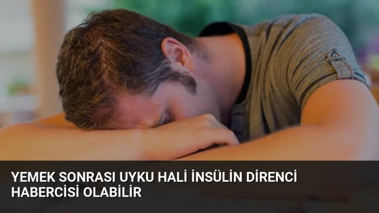 Yemek Sonrası Uyku Hali İnsülin Direnci Habercisi Olabilir