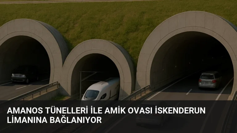 Amanos Tünelleri ile Amik Ovası İskenderun Limanına Bağlanıyor