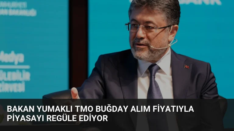 Bakan Yumaklı TMO Buğday Alım Fiyatıyla Piyasayı Regüle Ediyor
