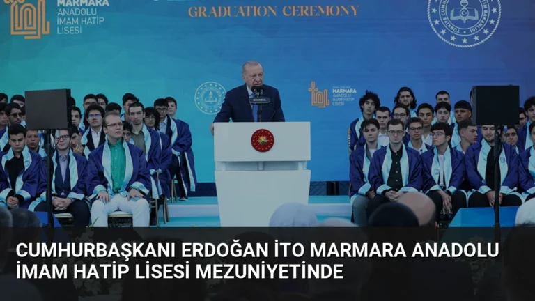 Cumhurbaşkanı Erdoğan İTO Marmara Anadolu İmam Hatip Lisesi mezuniyetinde