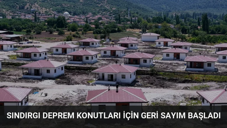 Sındırgı Deprem Konutları İçin Geri Sayım Başladı