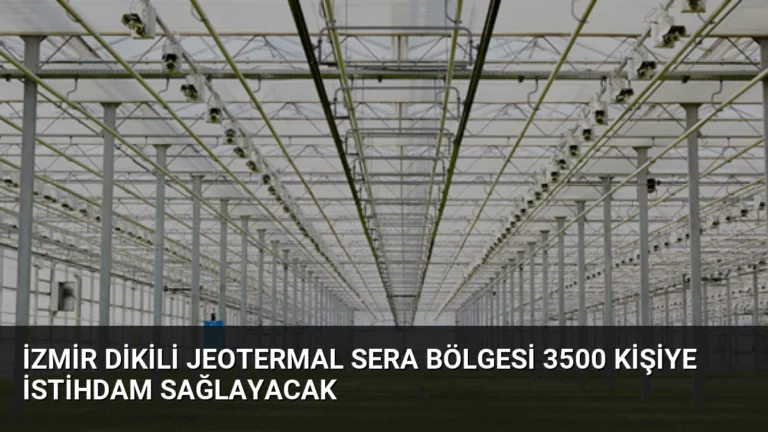 İzmir Dikili Jeotermal Sera Bölgesi 3500 Kişiye İstihdam Sağlayacak
