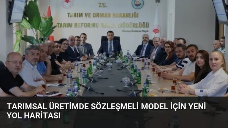 Tarımsal Üretimde Sözleşmeli Model İçin Yeni Yol Haritası