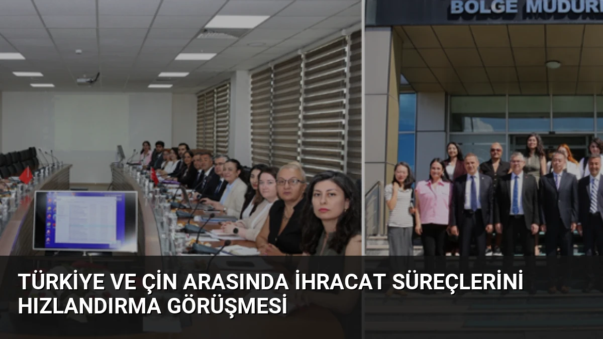 Türkiye ve Çin Arasında İhracat Süreçlerini Hızlandırma Görüşmesi