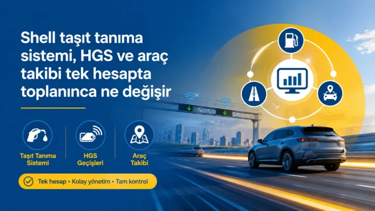 Shell taşıt tanıma sistemi, HGS ve araç takibi tek hesapta toplanınca ne değişir