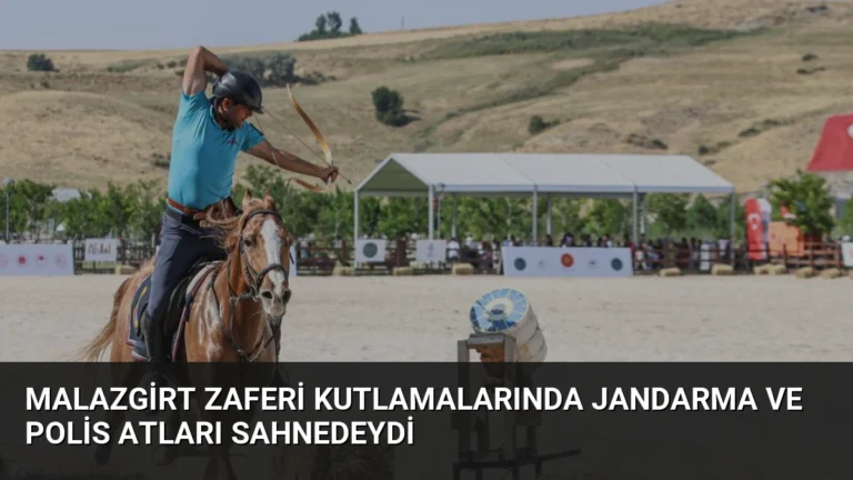 Malazgirt Zaferi Kutlamalarında Jandarma ve Polis Atları Sahnedeydi