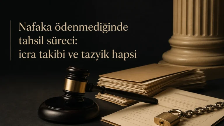 Nafaka ödenmediğinde tahsil süreci: icra takibi ve tazyik hapsi