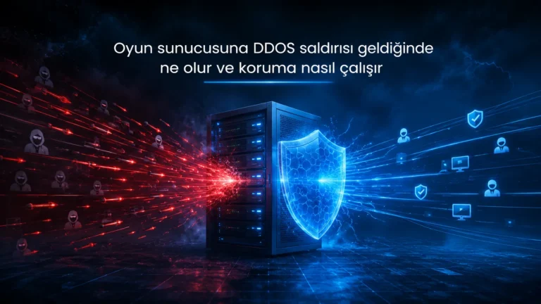 Oyun sunucusuna DDOS saldırısı geldiğinde ne olur ve koruma nasıl çalışır?