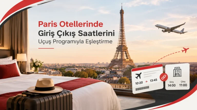 Paris Otellerinde Giriş Çıkış Saatlerini Uçuş Programıyla Eşleştirme