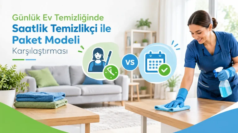 Günlük Ev Temizliğinde Saatlik Temizlikçi ile Paket Modeli Karşılaştırması