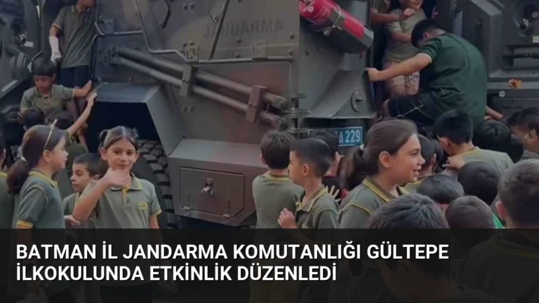 Batman İl Jandarma Komutanlığı Gültepe İlkokulunda Etkinlik Düzenledi