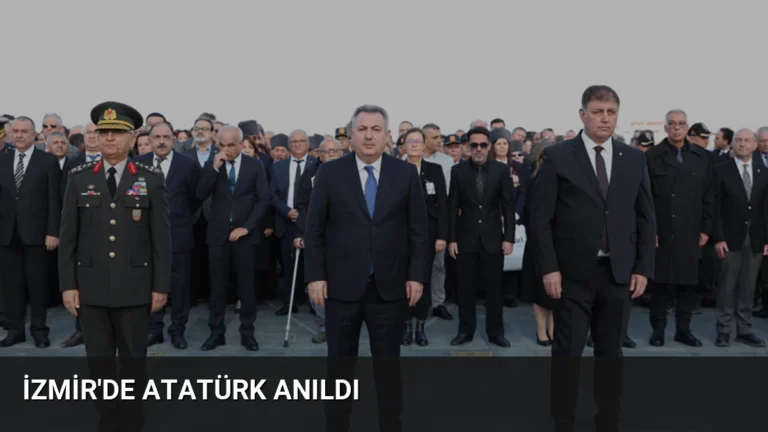 İzmir’de Atatürk Anıldı