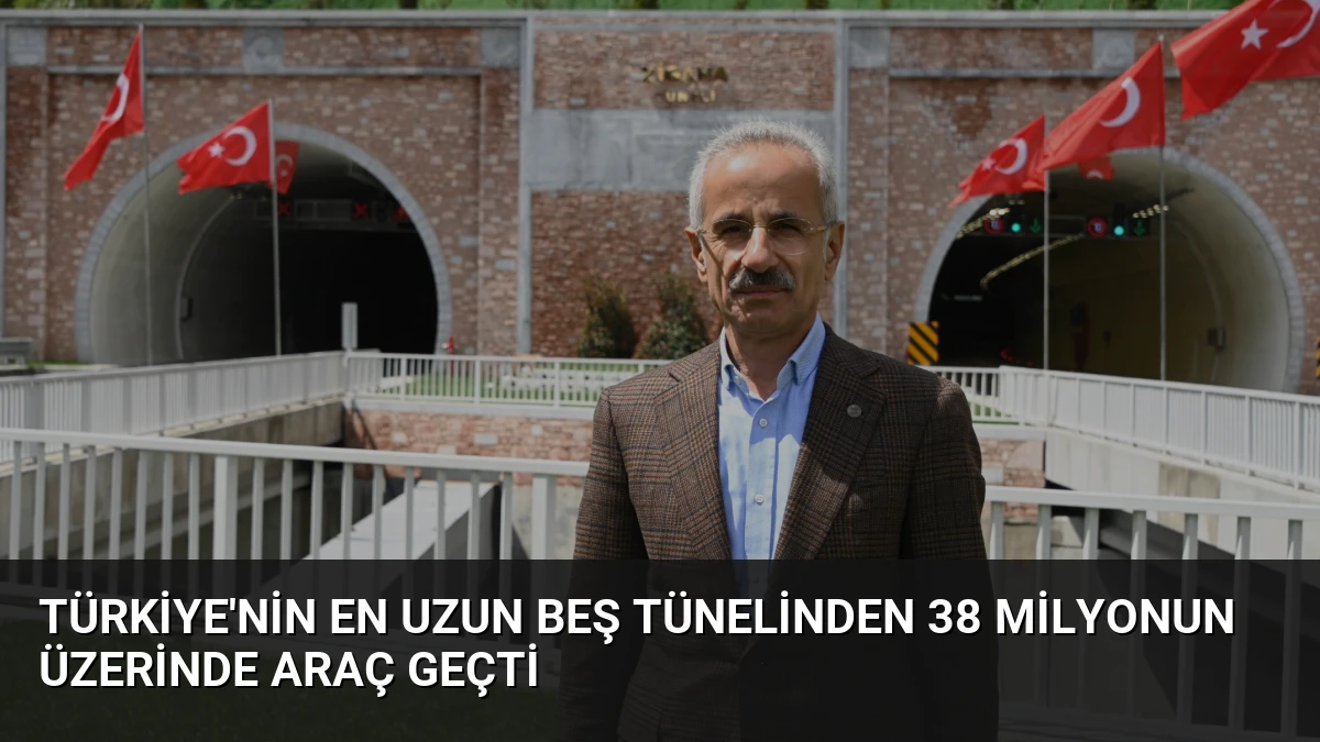 Türkiye’nin En Uzun Beş Tünelinden 38 Milyonun Üzerinde Araç Geçti