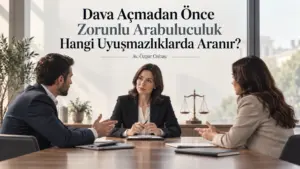 Dava Açmadan Önce Zorunlu Arabuluculuk Hangi Uyuşmazlıklarda Aranır?