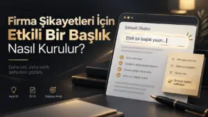 Firma Şikayetleri İçin Etkili Bir Başlık Nasıl Kurulur?