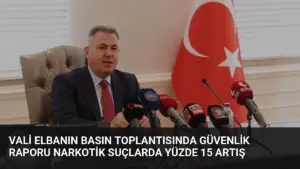 Vali Elbanın Basın Toplantısında Güvenlik Raporu Narkotik Suçlarda Yüzde 15 Artış